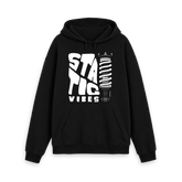 Black Printed Hoody Front