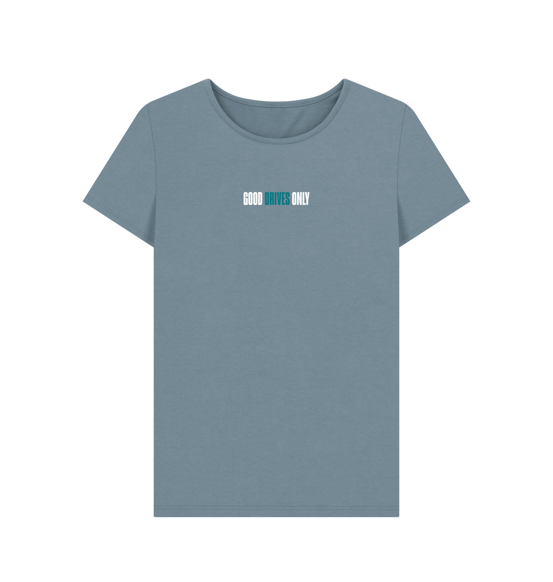 Stone Blue Printed T-shirt Front