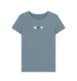 Stone Blue Printed T-shirt Front