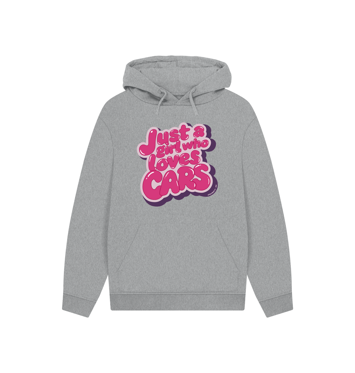 Athletic Grey Printed Hoody Front