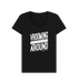 Black Printed T-shirt Front