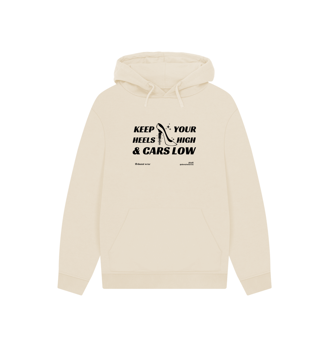 Oat Printed Hoody Front