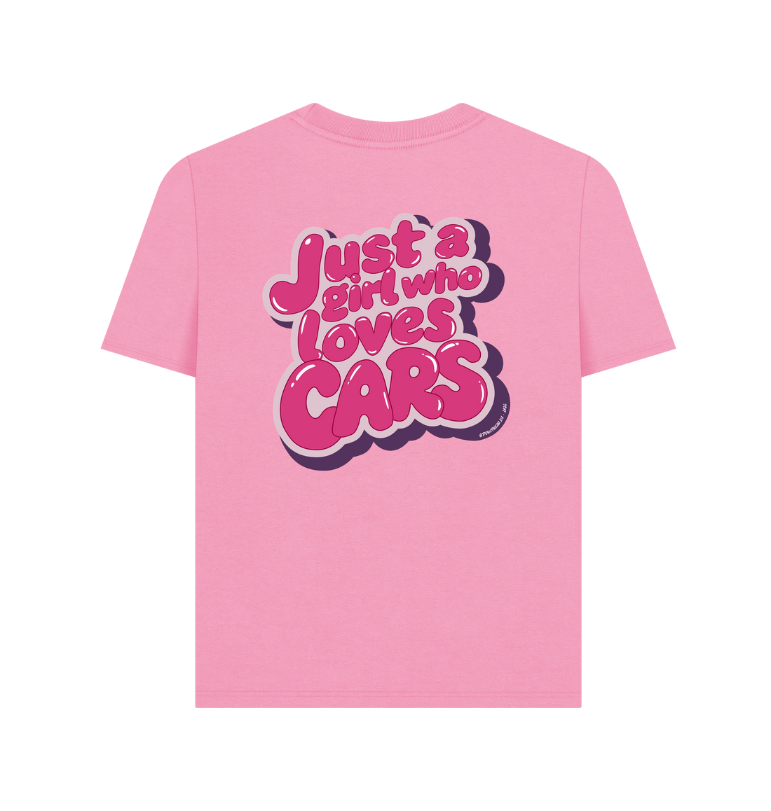Rose Pink Printed T-shirt Back