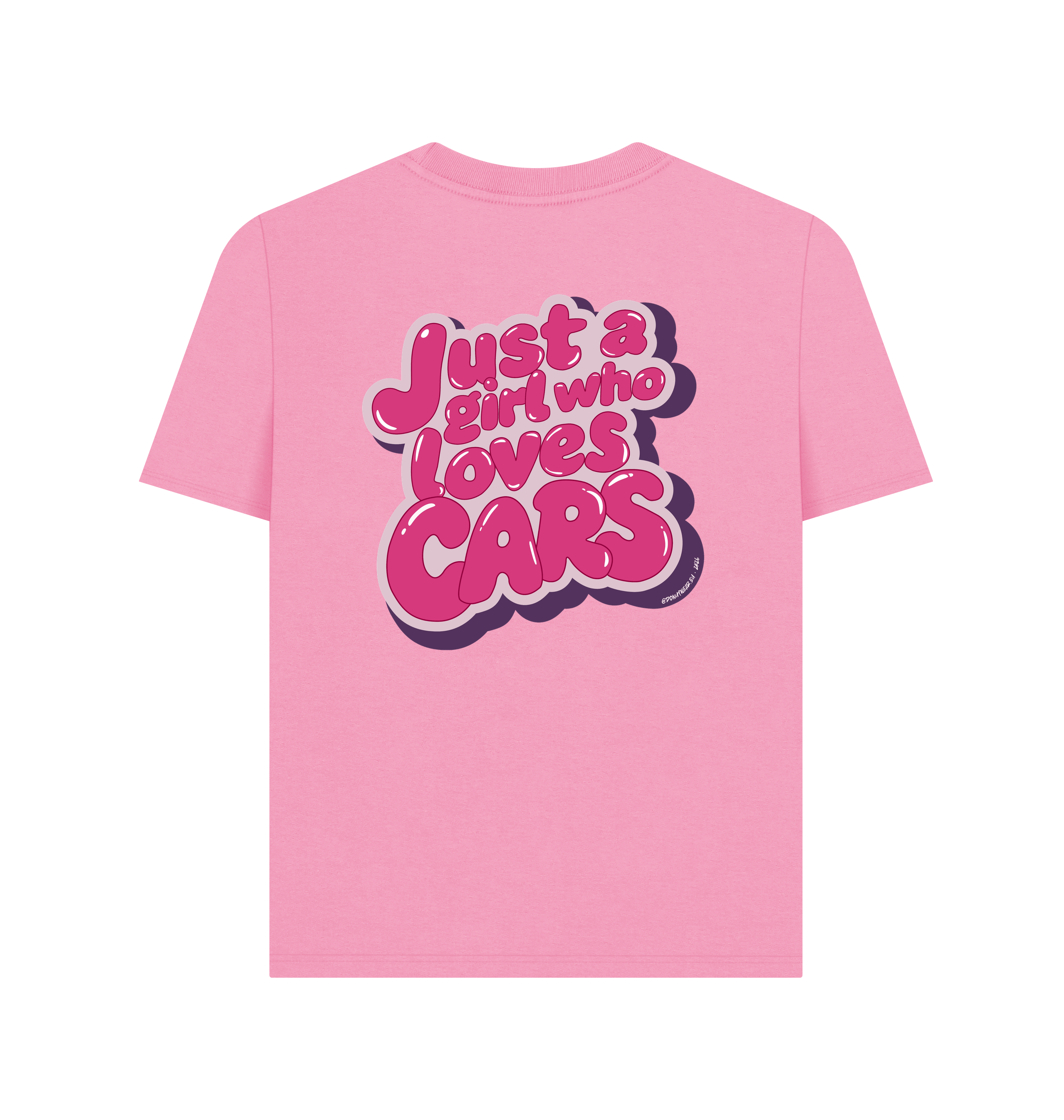 Rose Pink Printed T-shirt Back