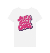 White Printed T-shirt Back