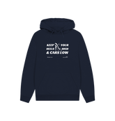 Navy Printed Hoody Front