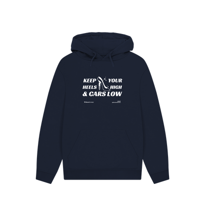 Navy Printed Hoody Front