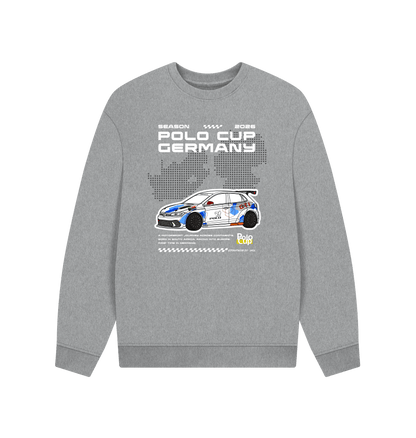 Athletic Grey Printed Sweater Front