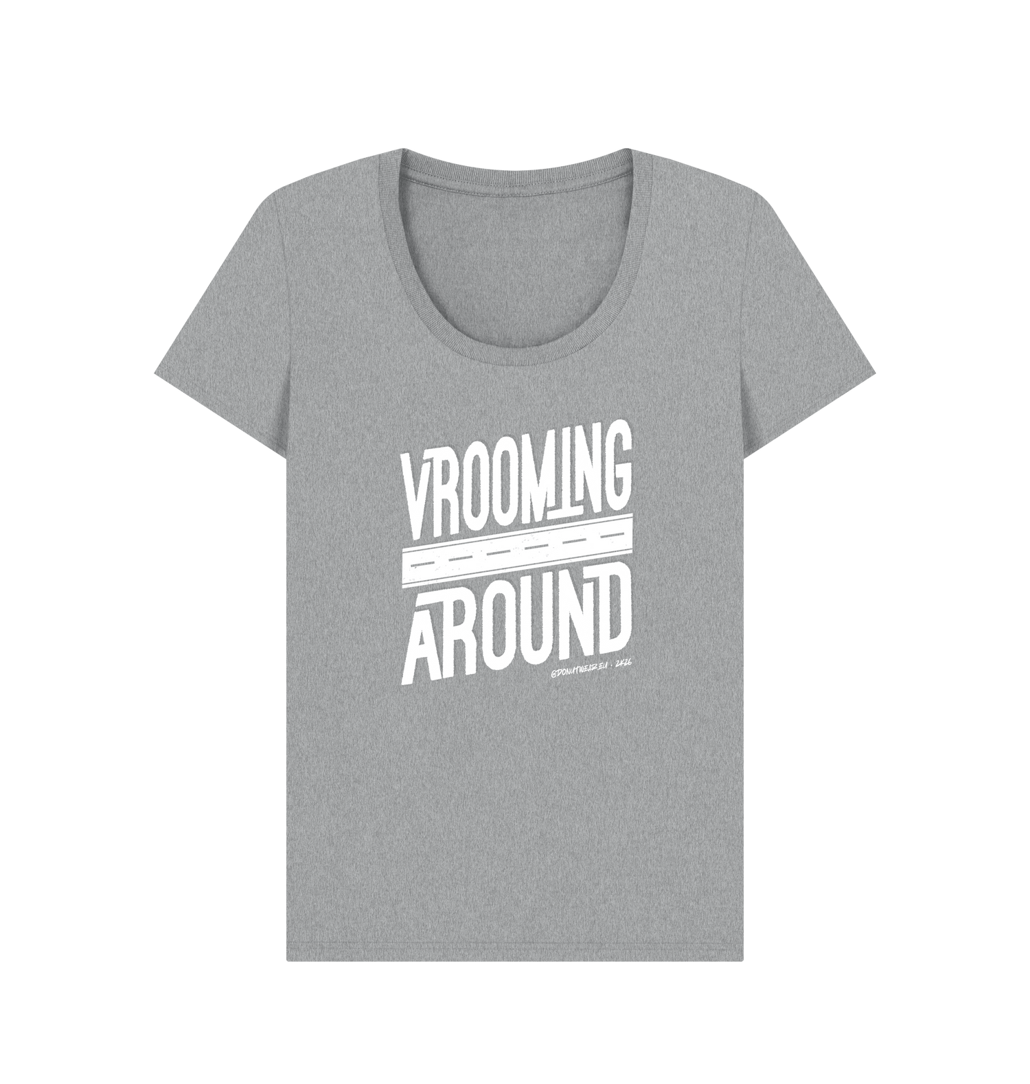 Athletic Grey Printed T-shirt Front