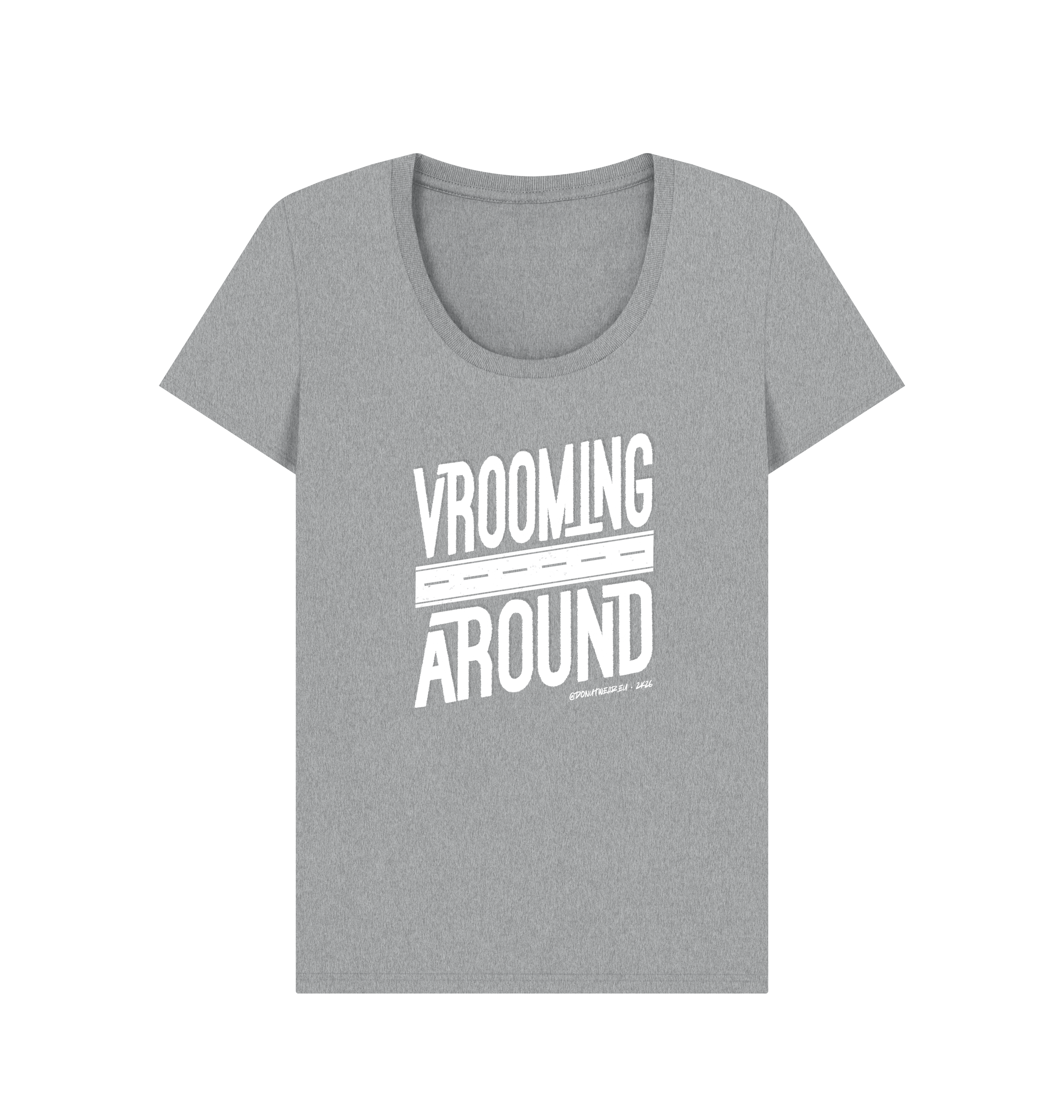 Athletic Grey Printed T-shirt Front