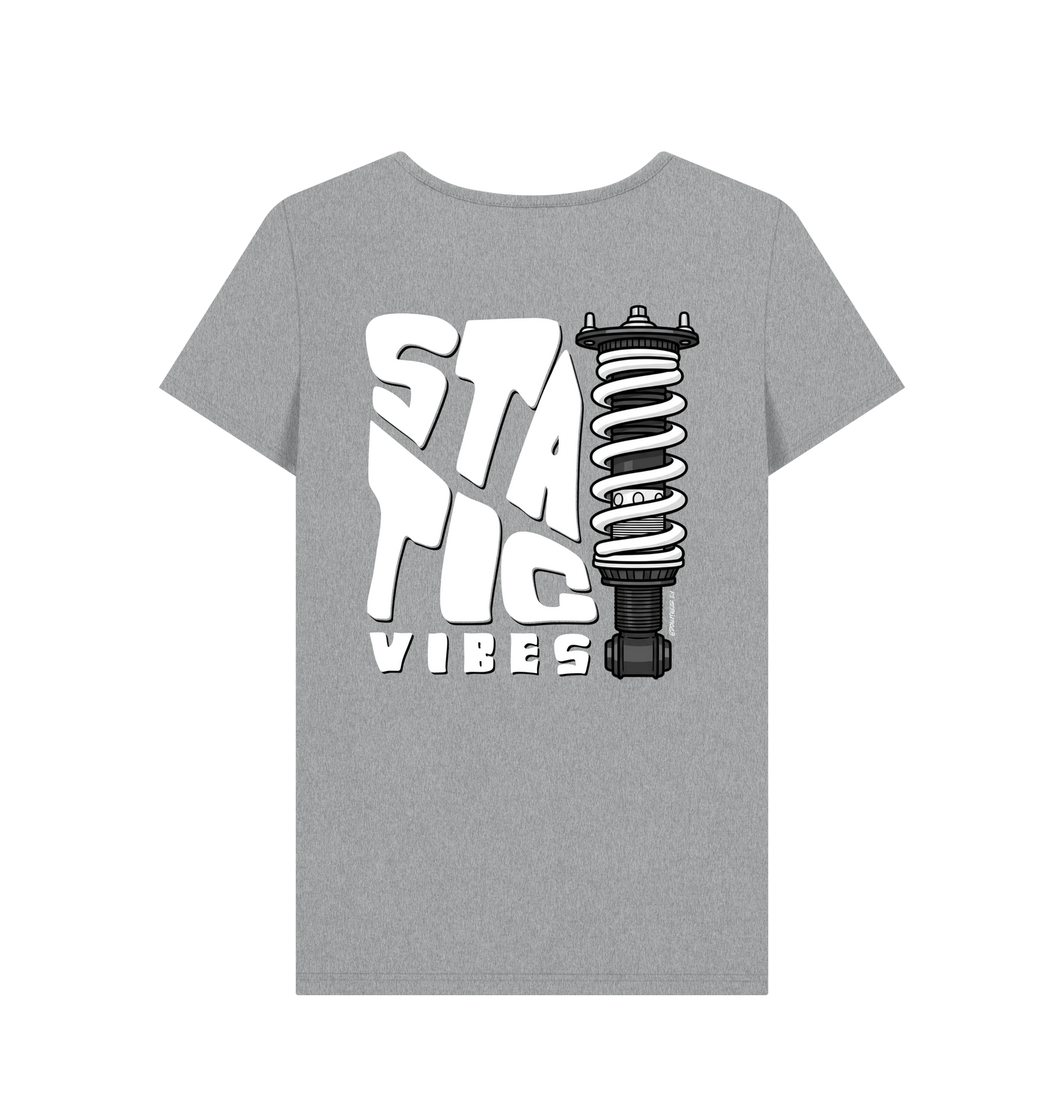 Athletic Grey Printed T-shirt Back