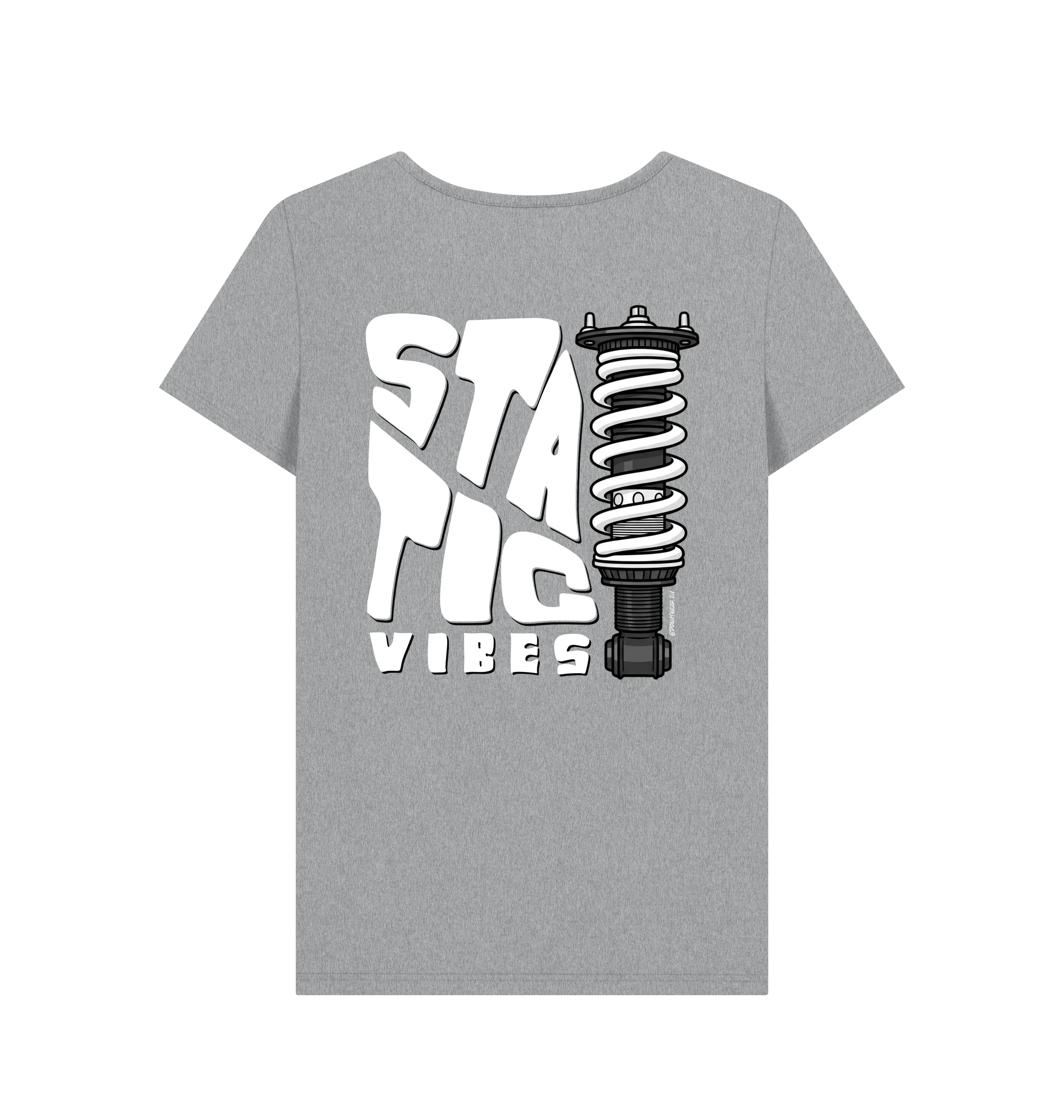 Athletic Grey Printed T-shirt Back