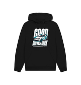 Black Printed Hoody Front