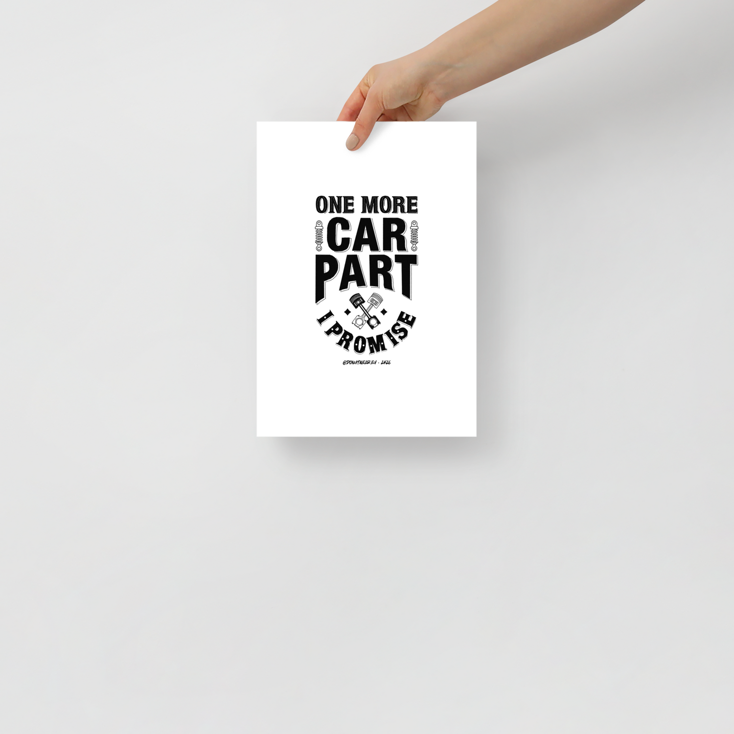 One more car part - Matte paper poster - 21 × 30 cm