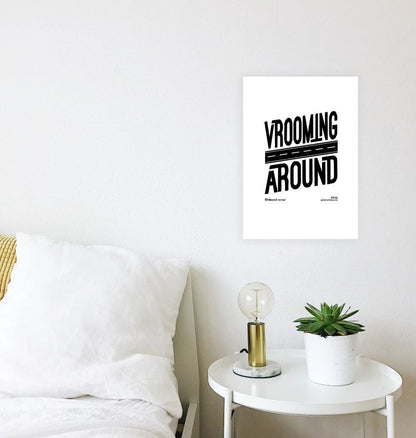 Vrooming around - art print A4 - no frame